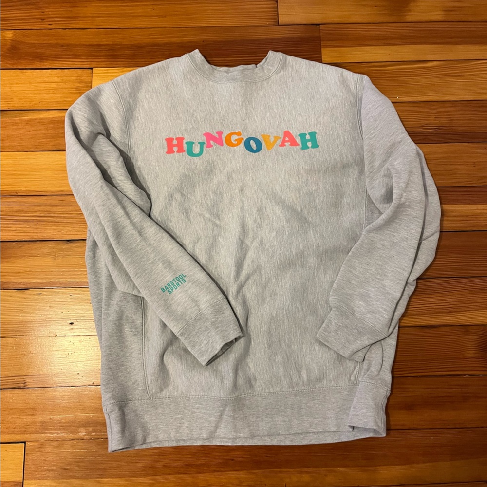 “HUNGOVAH” barstool sports sweatshirt size medium